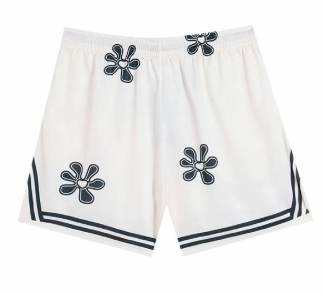 Rigorer Shorts Flowers 'White/Black'