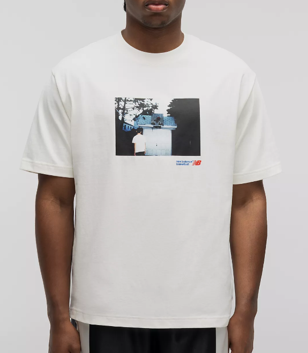 New Balance Basketball Photo Graphic T-Shirt 'White'