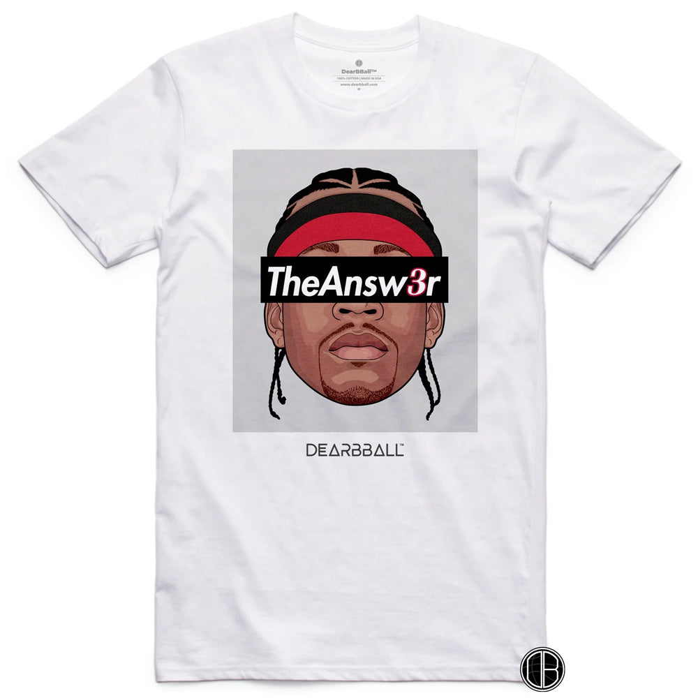 DearBBall Tee - Allen Iverson The Answer 'White'