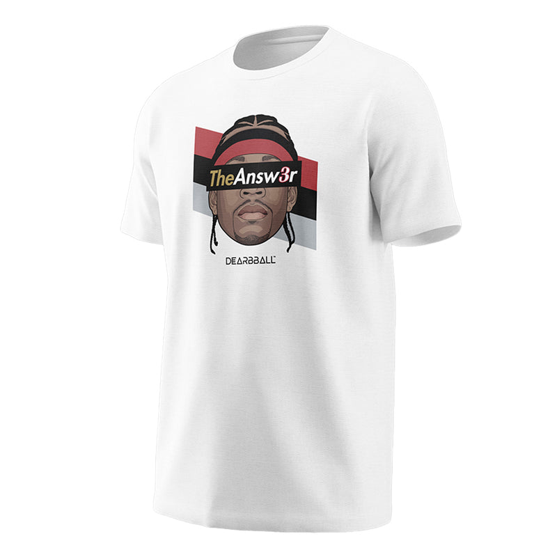 DearBBall Tee - Allen Iverson The Answer 'White'