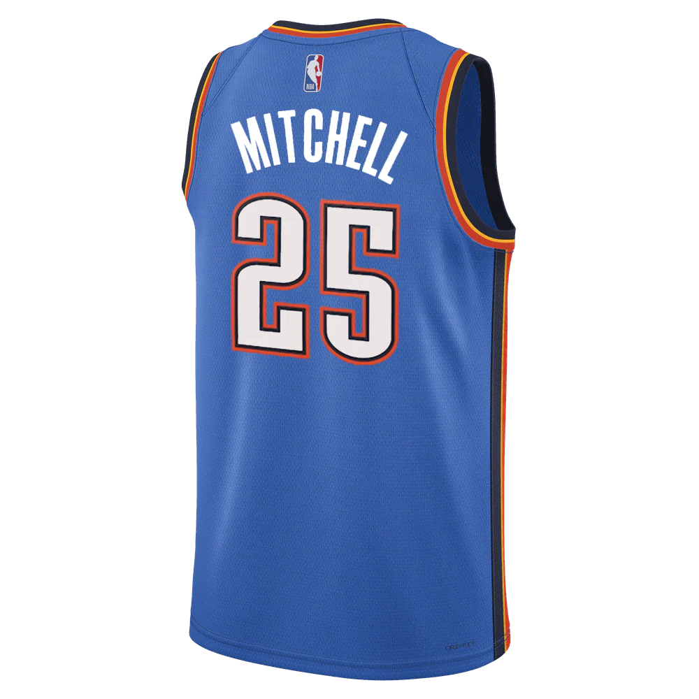 Kids Ajay Mitchell NBA Oklahoma City Thunder Icon Edition Jersey 'Blue'
