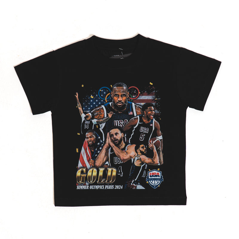 Team USA Gold Medal Kids Tee-Shirt Black