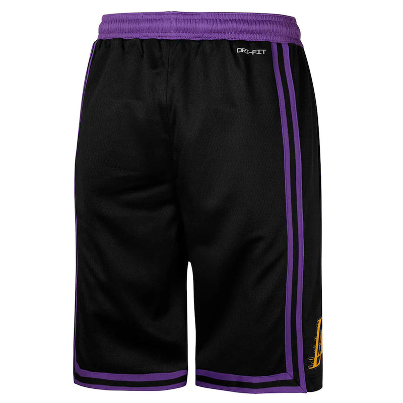 Nike Los Angeles Lakers City Edition Swingman Kids Short 'Black'