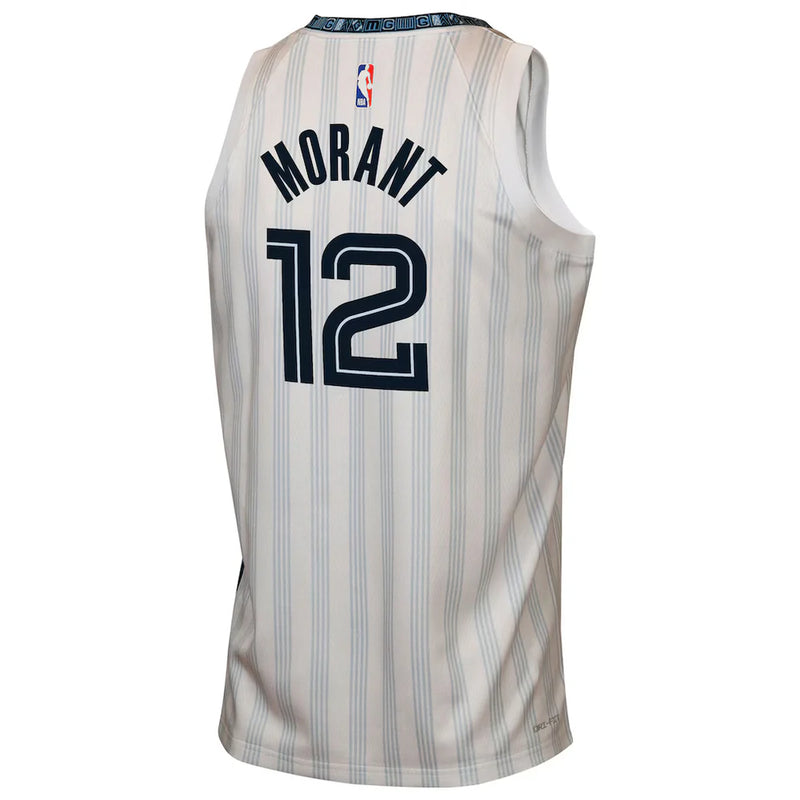 Nike NBA City Edition Swingman Ja Morant Memphis Grizzlies Kids Jersey 'White'