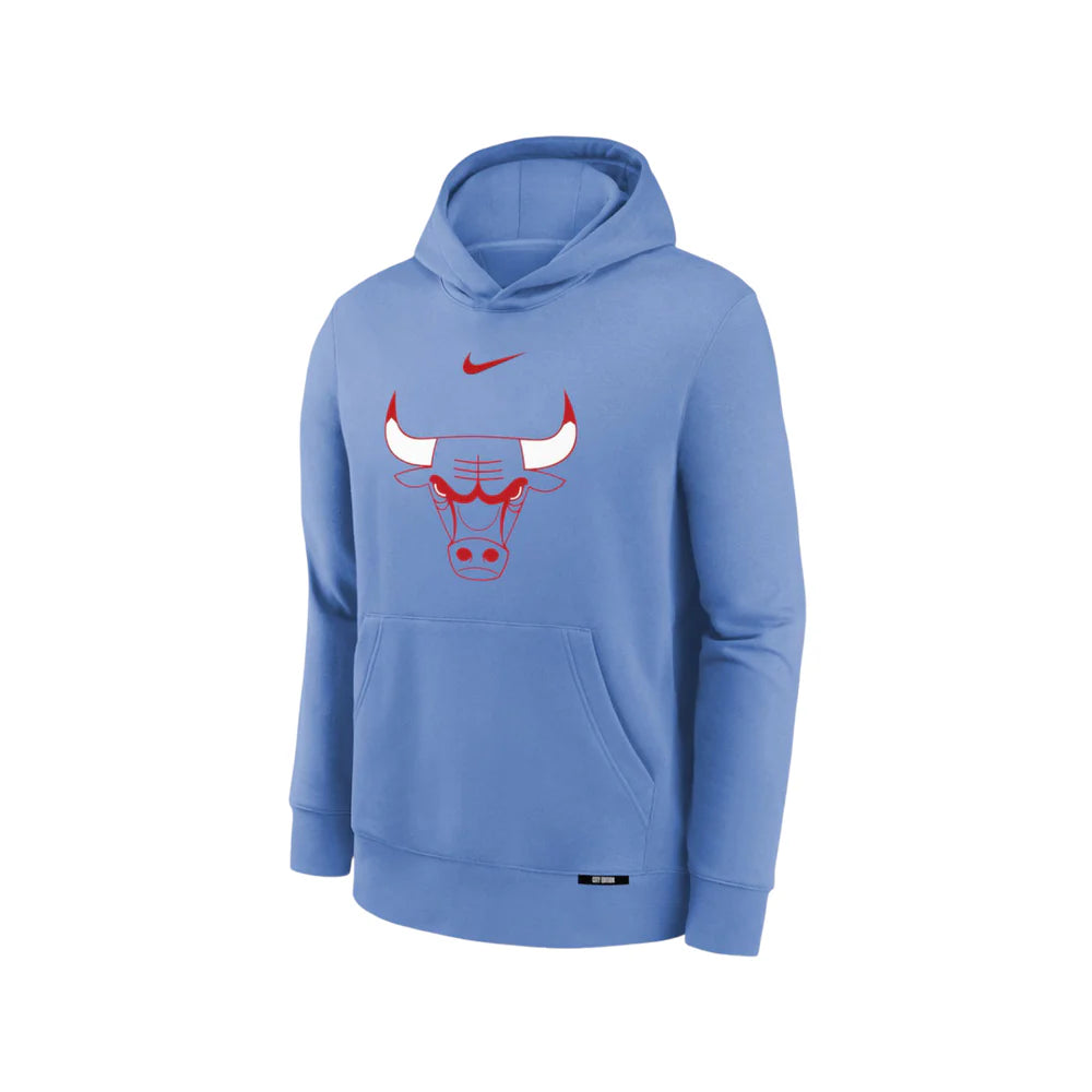 Nike Chicago Bulls City Edition Kids Hoodie 'Valor Blue'