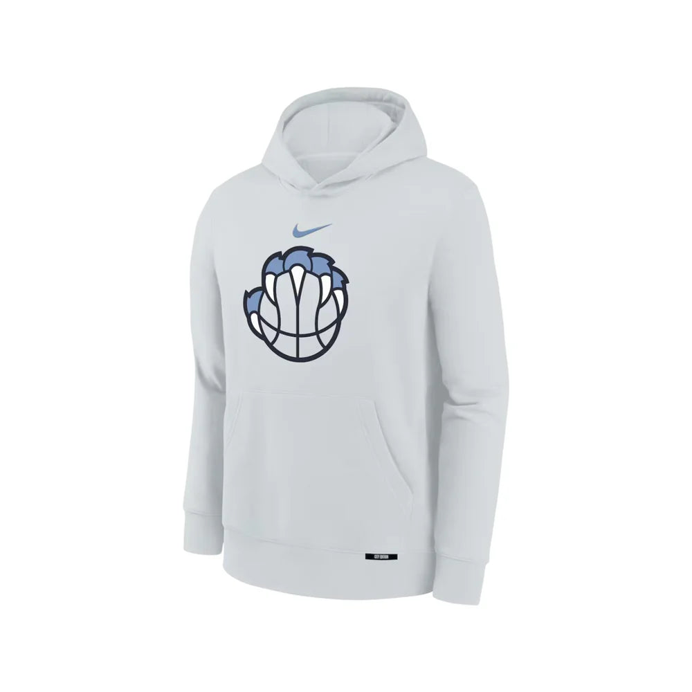 Nike Memphis Grizzlies City Edition Kids Hoodie 'Pure Platinum'