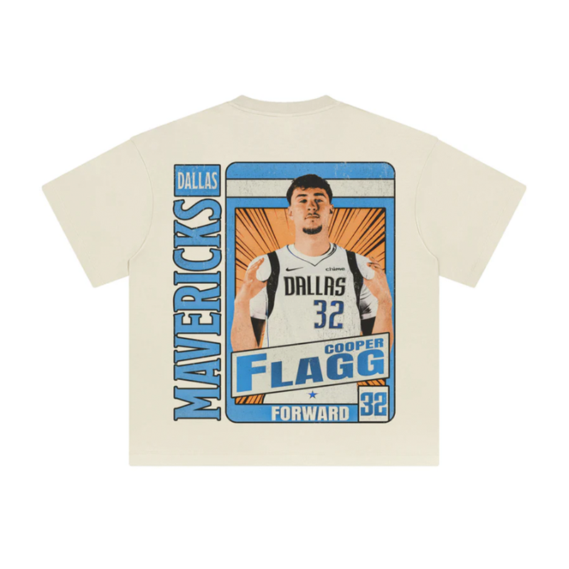 Athentiq Cooper Flagg 'Big Face' T-Shirt 'Cream'