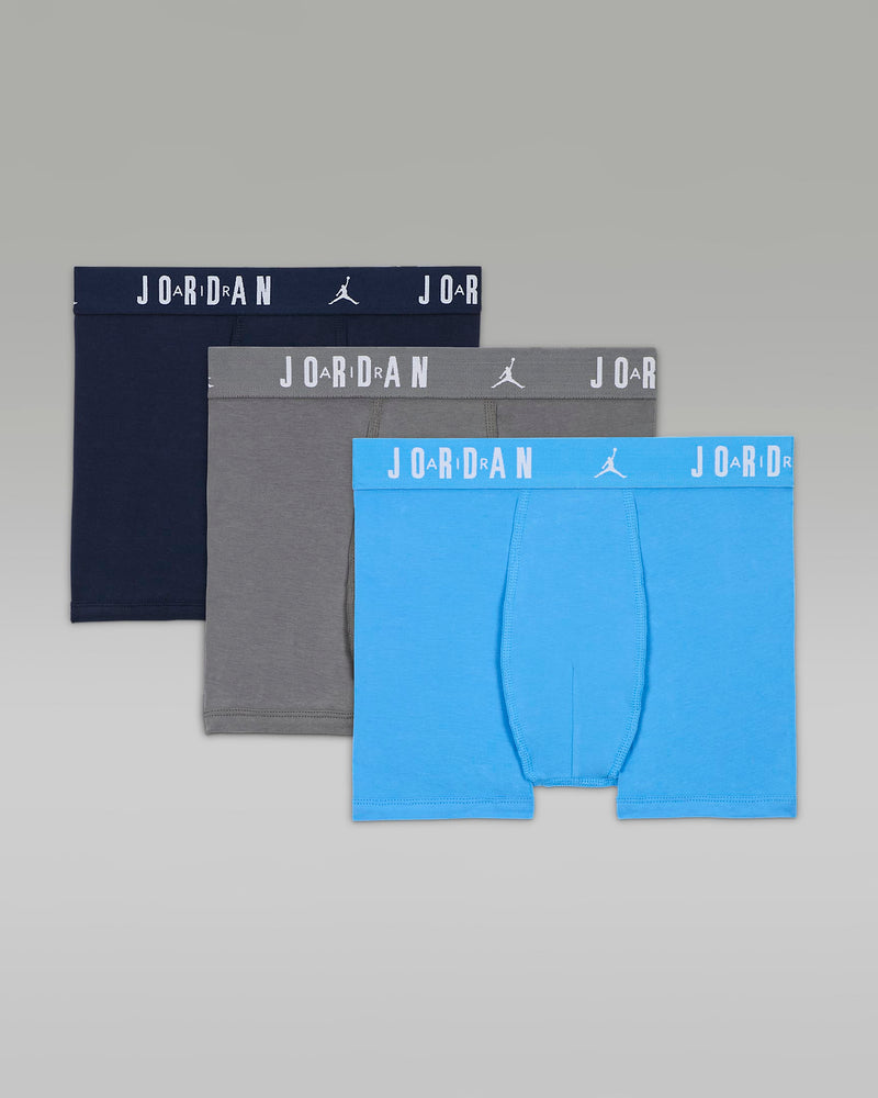 Jordan Flight Dri-FIT Big Kids' Cotton Boxer Briefs (3-Pack) 'Multi'