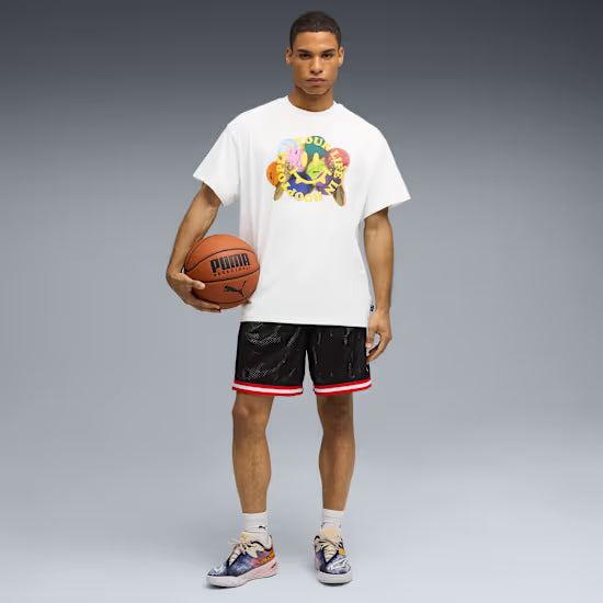 Puma Hooptopia Reversible 7" Short 'Black/Multi'