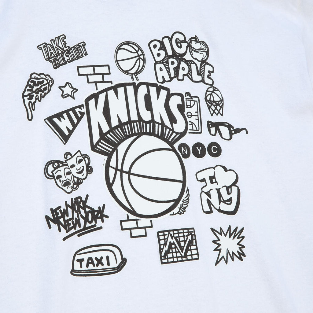 NBA New York Knicks Doodle Tee ‘White’