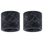 Jordan Dri-Fit Terry Wristbands 2Pk Printed Black/Off Noir/Iron Grey