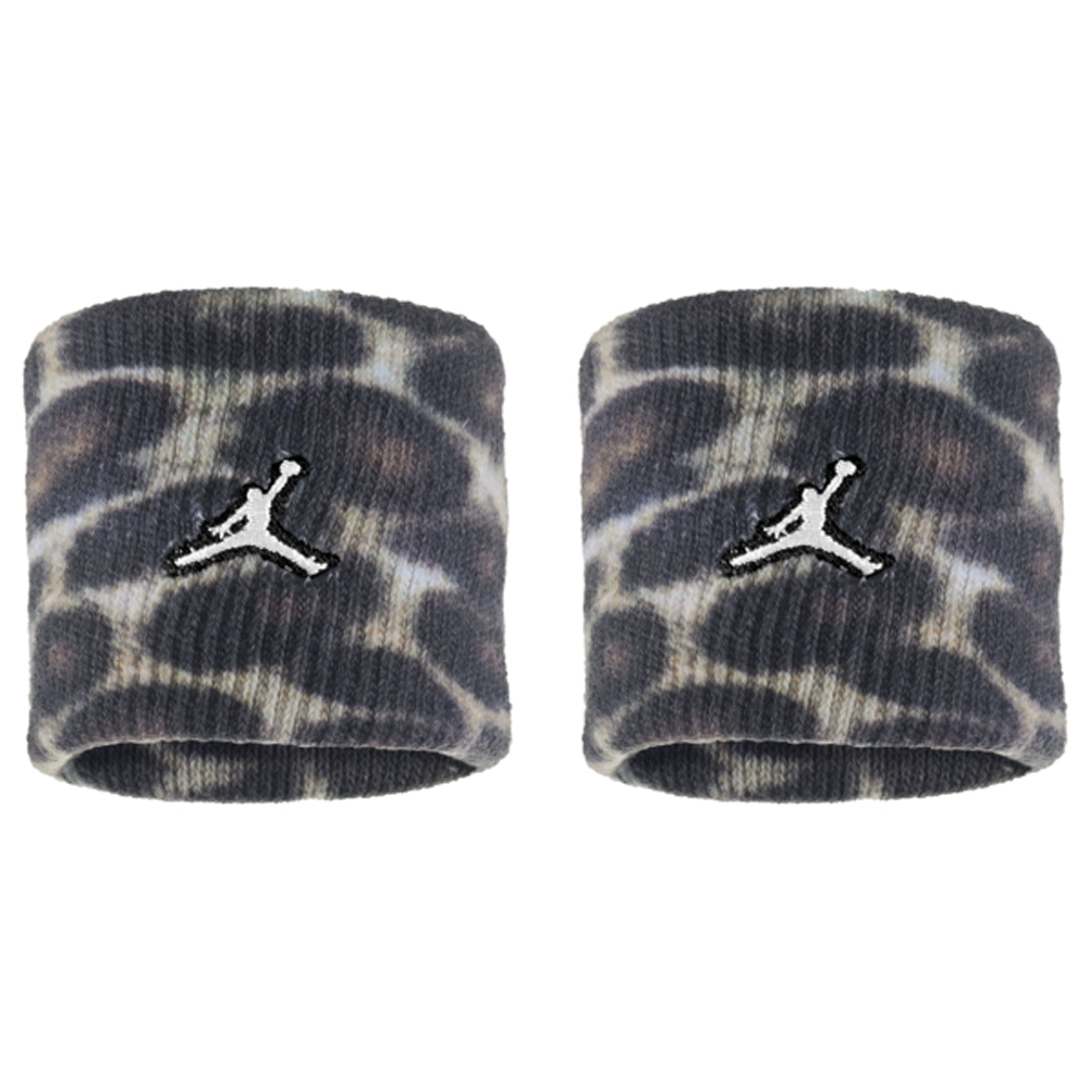Jordan Dri-Fit Terry Wristbands 2Pk 'Printed Black/Black/White'