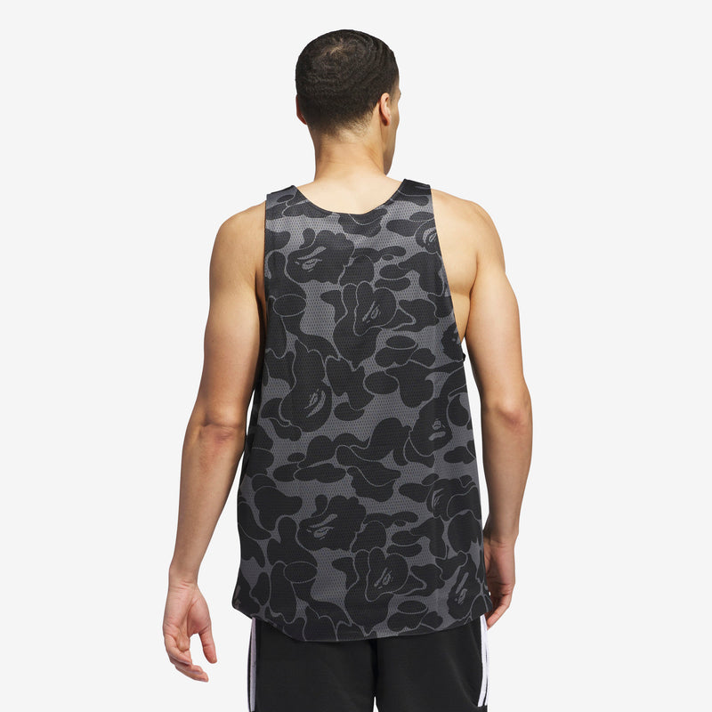 BAPE x Adidas Damian Lillard Solid Camo Reversible Jersey 'Carbon'