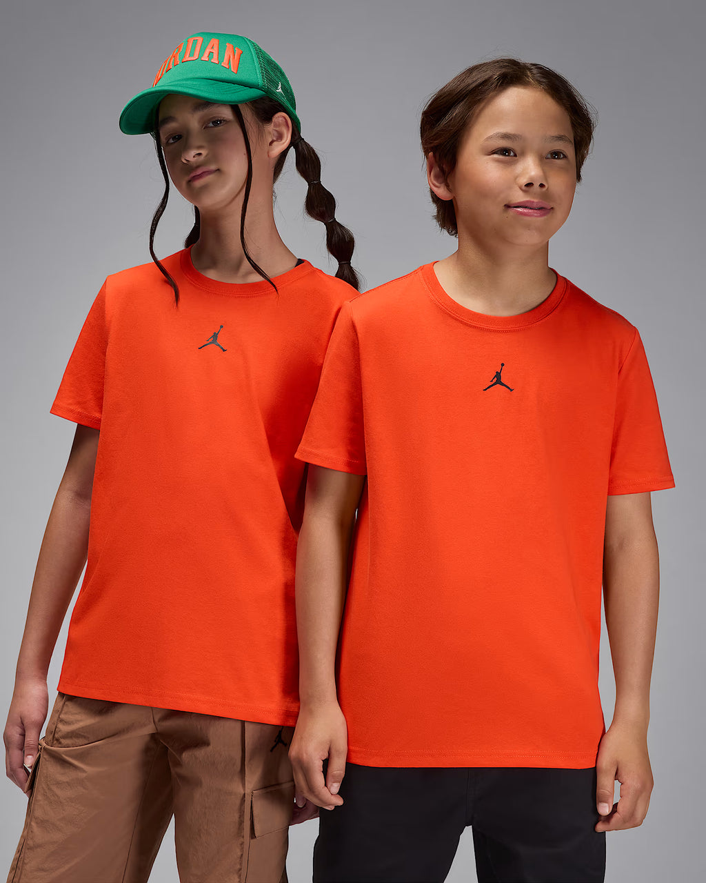 Jordan Dri-FIT Sport Big Kids' Core T-Shirt 'Team Orange'