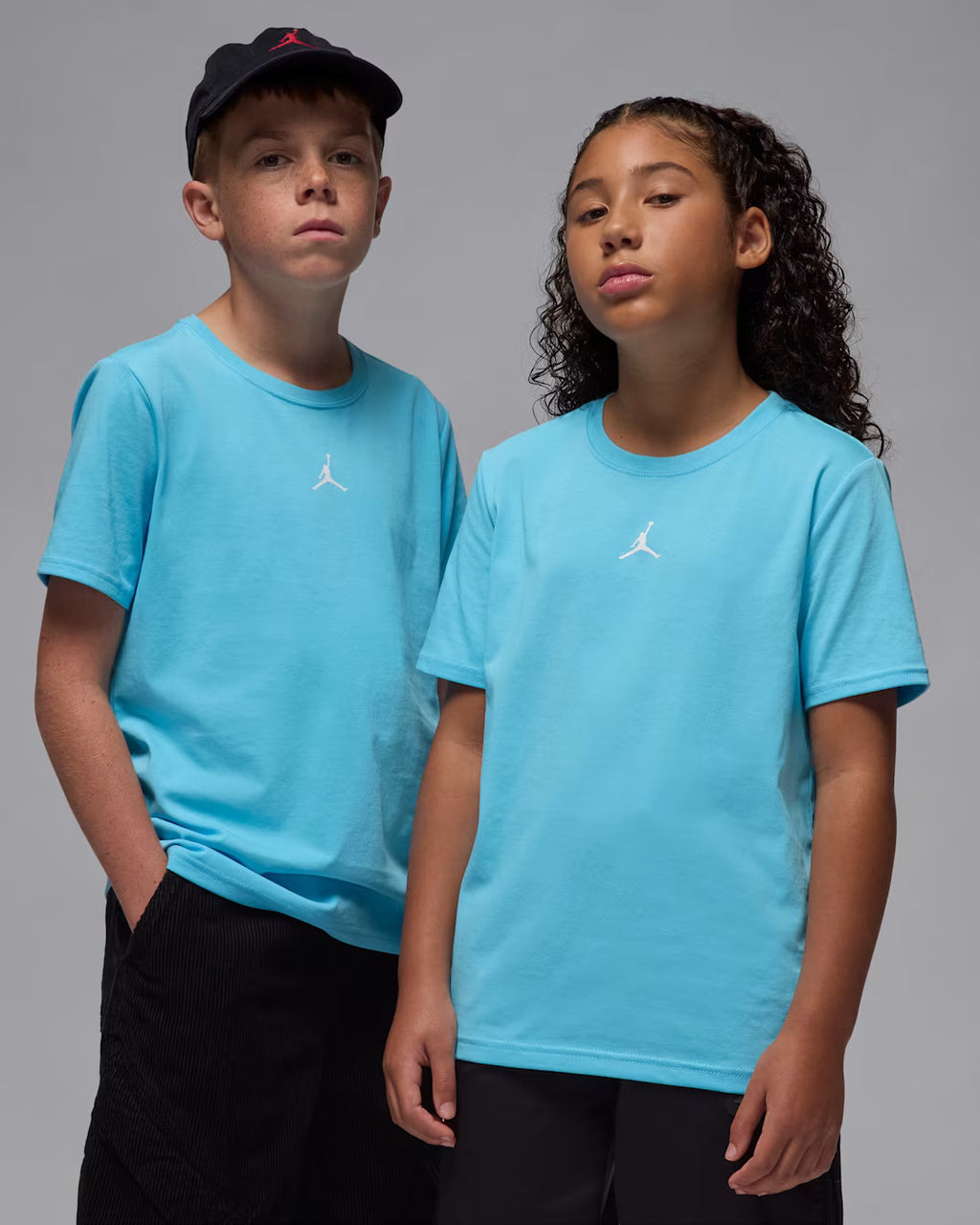 Jordan Dri-FIT Sport Big Kids' Core T-Shirt 'Blue Chill'