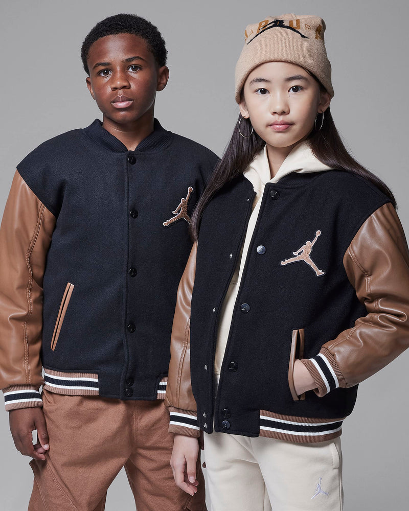 Jordan Big Kid's Varsity Jacket 'Brown/Black'