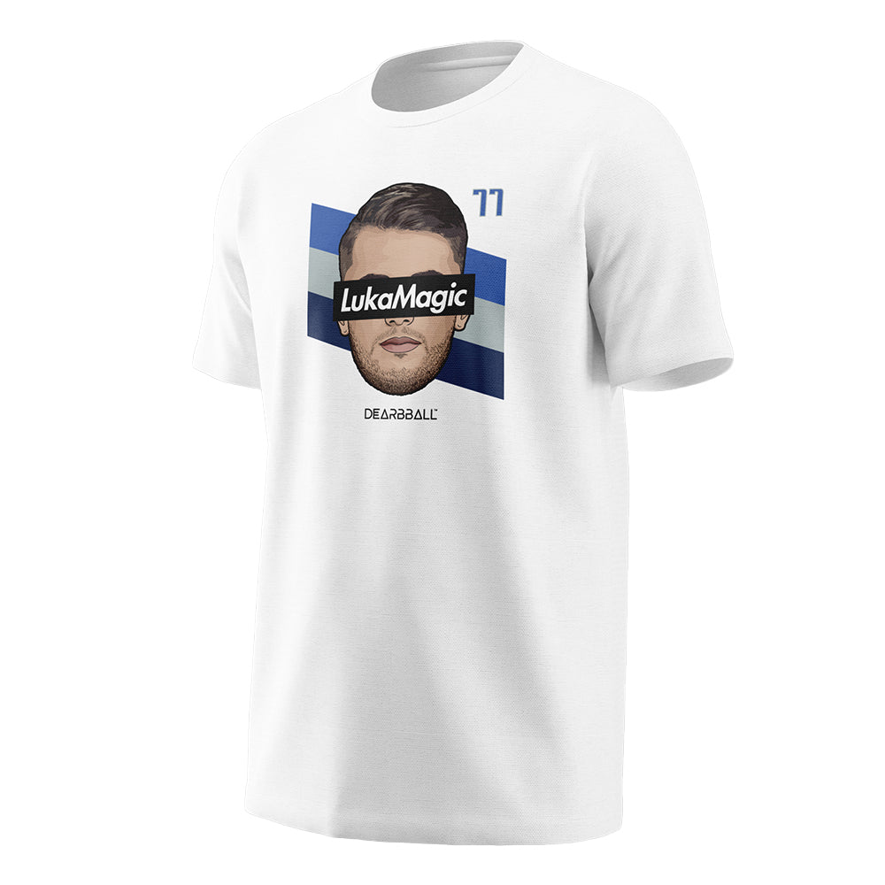 DearBBall Kids Tee - Luka Doncic Luka Magic Stripes 'White'