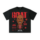 Athentiq Michael Jordan 'GOAT' Cartoon T-Shirt 'Black'