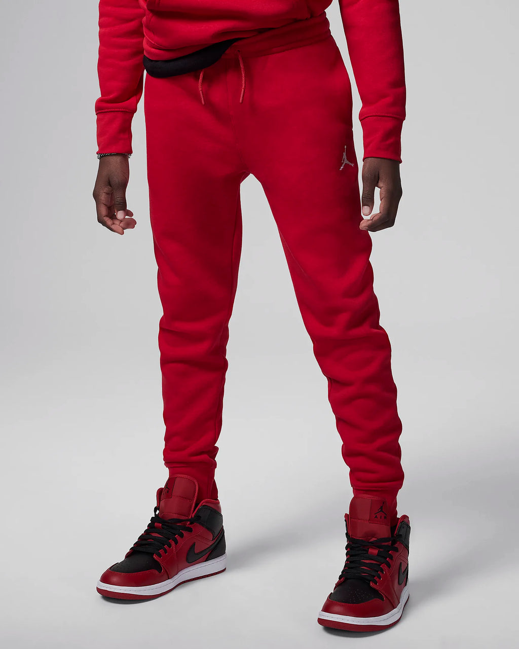 Jordan MJ Brooklyn Fleece Essentials Big Kids' Pants 'Red'