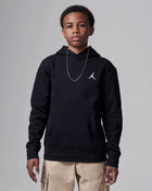 Jordan MJ Brooklyn Big Kids' Fleece Pullover Hoodie 'Black'