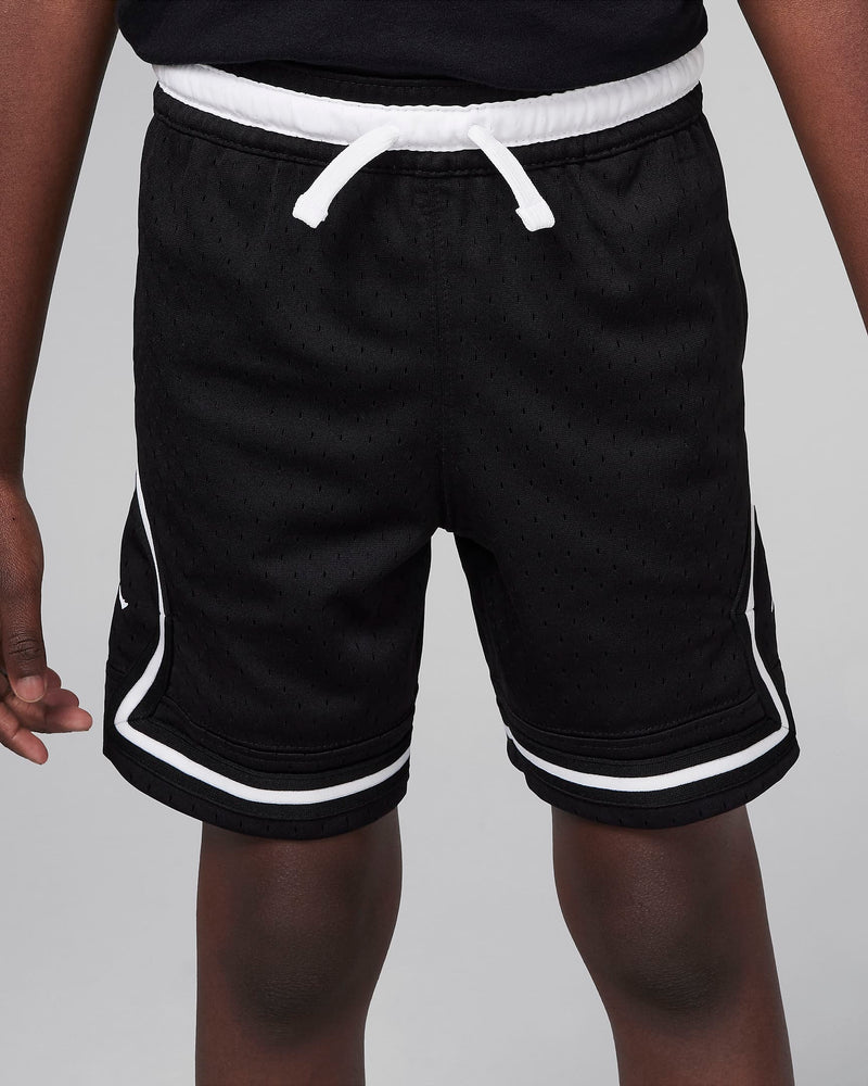 Jordan Dri-FIT Sport Little Kids' Diamond Shorts 'Black/White'