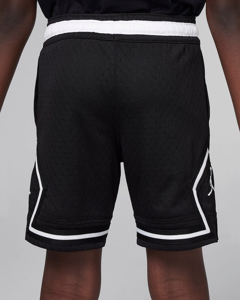 Jordan Dri-FIT Sport Little Kids' Diamond Shorts 'Black/White'