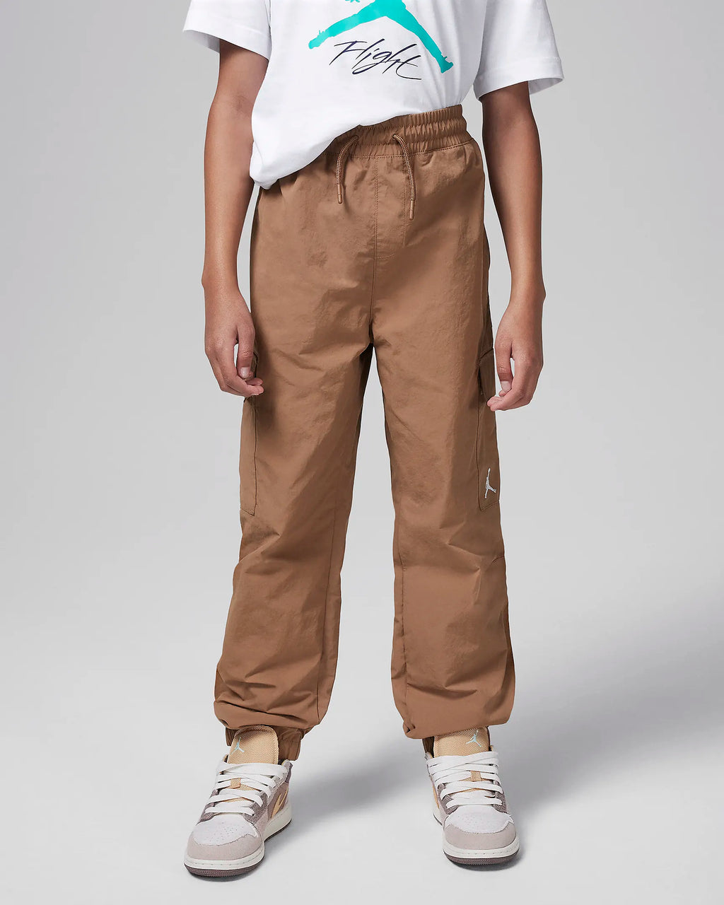 Jordan Big Kids' MJ Double Cargo Pants 'Brown'