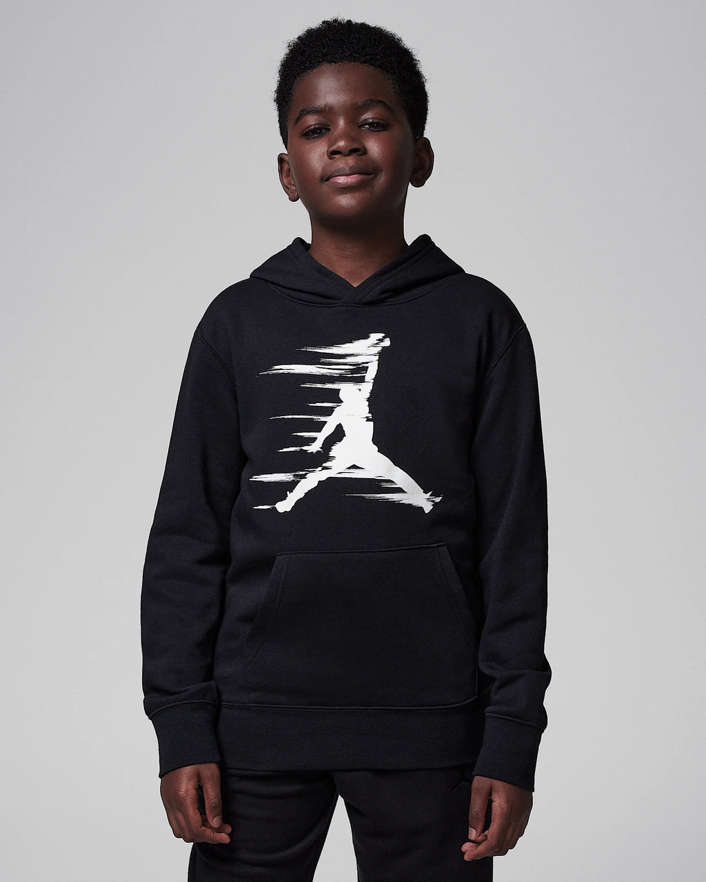 Jordan MJ Flight MVP Big Kids' Fleece Pullover Hoodie 'Black'