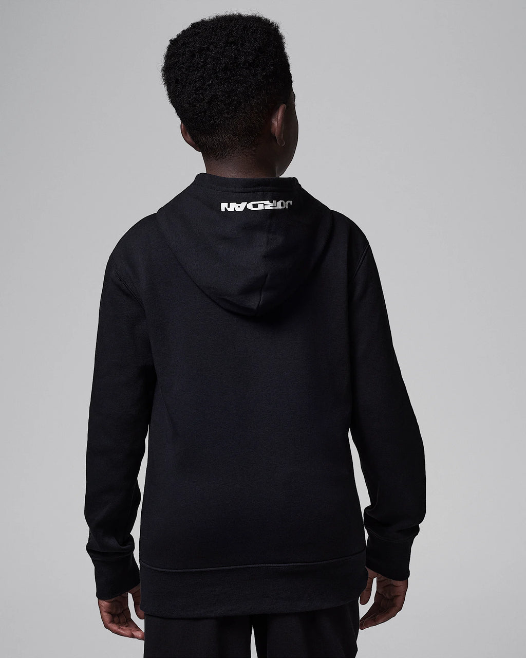 Jordan MJ Flight MVP Big Kids' Fleece Pullover Hoodie 'Black'