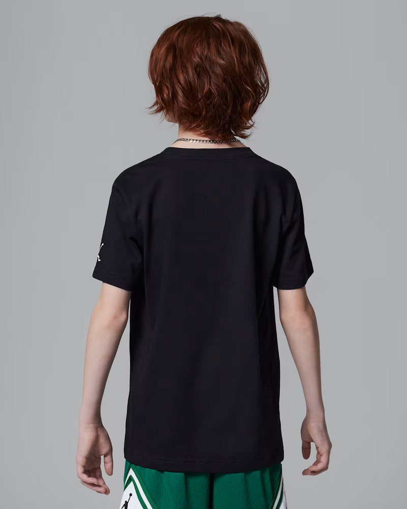 Jordan Big Kids' Embroidered T-Shirt 'Black'