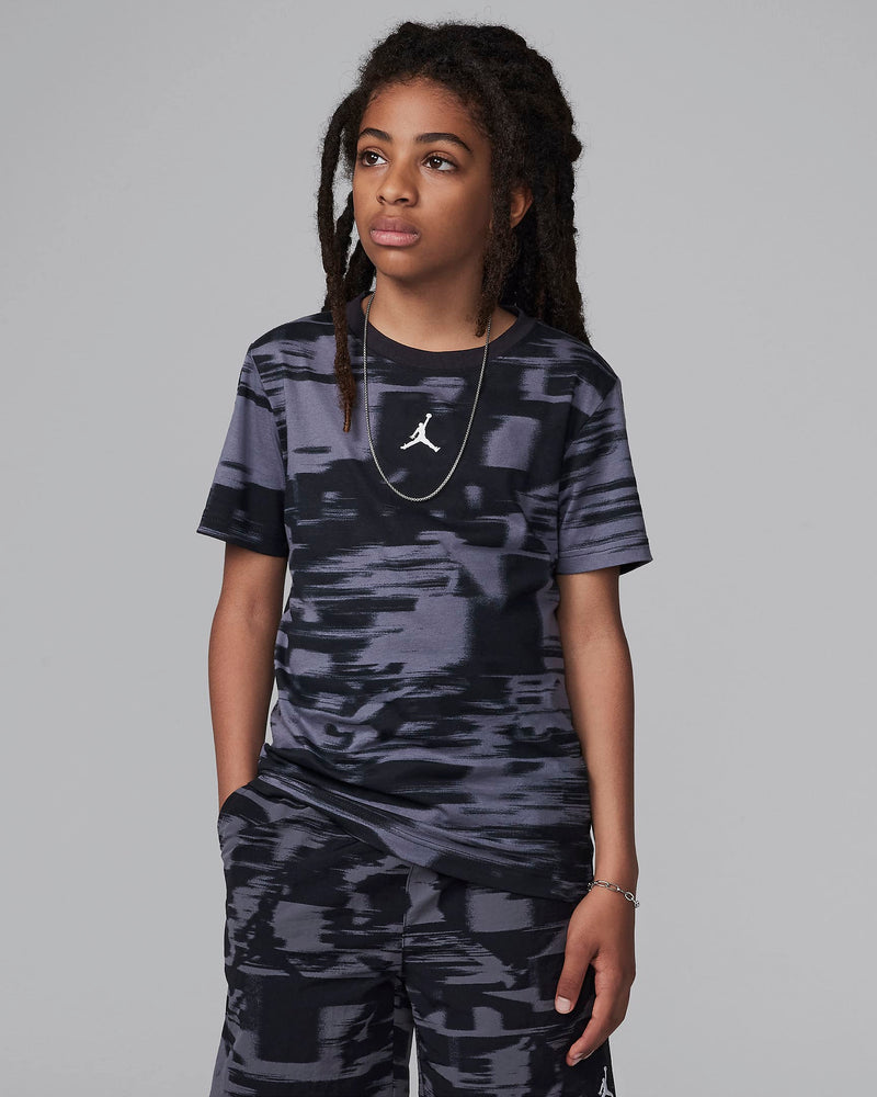 Jordan MVP Big Kids' Motion Printed T-Shirt 'Black'