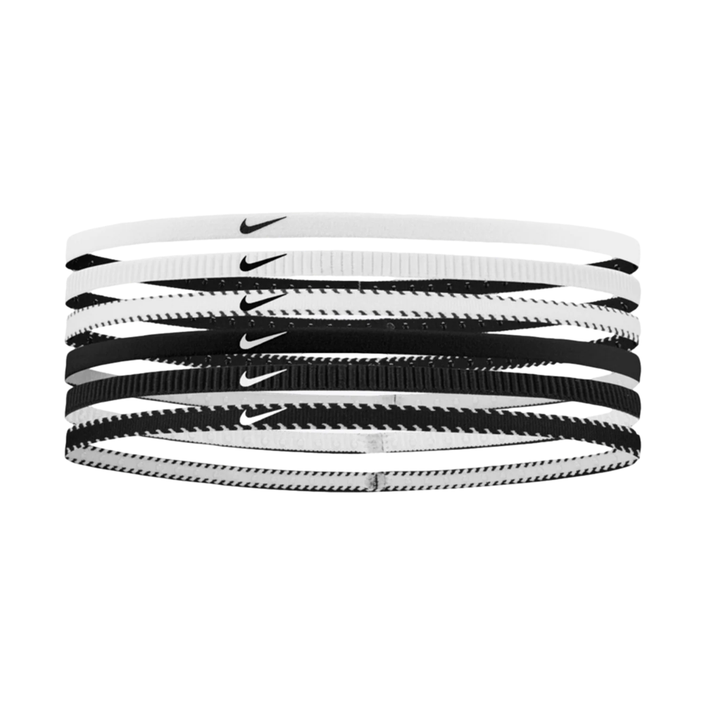 Nike Flex Classic Slim Headbands 6-Pack 'White/Black'
