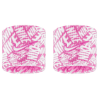 Nike Dri-Fit Swoosh Classic Wristbands 2Pk Printed 'Playful Pink/White/White'