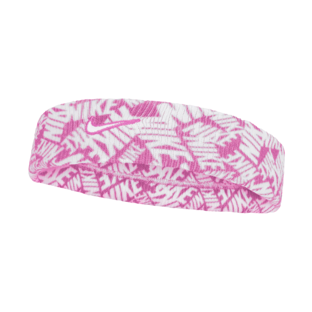 Nike Dri-Fit Swoosh Classic Printed Headband 'Playful Pink/White'