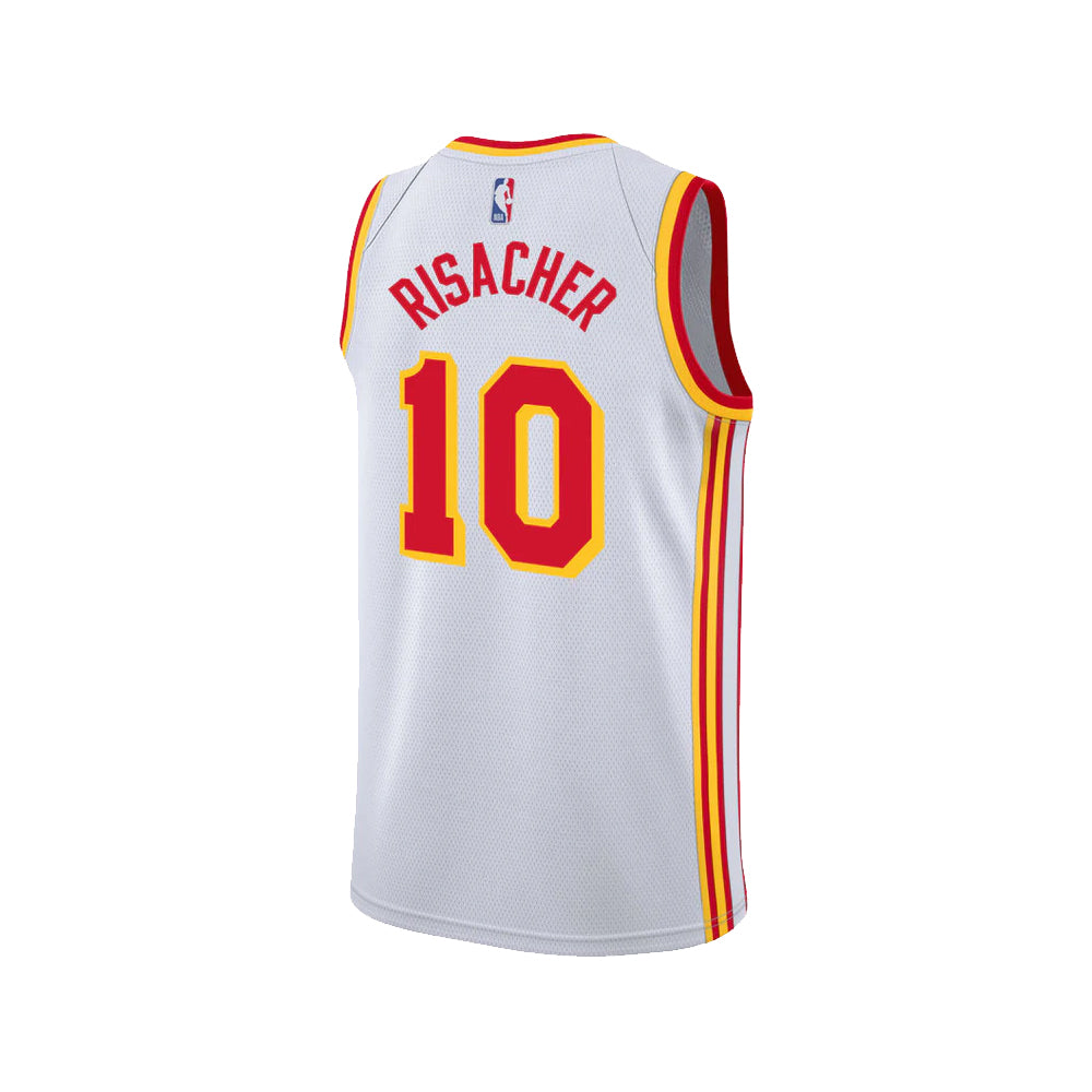 Zaccharie Risacher Atlanta Hawks Association Edition jersey