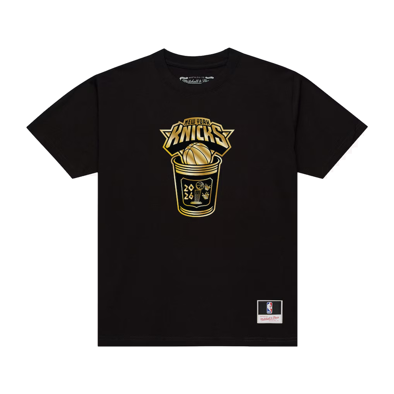 Mitchell & Ness New York Knicks 2026 NBA Finals Champions Coffee Cup T-Shirt 'Black'