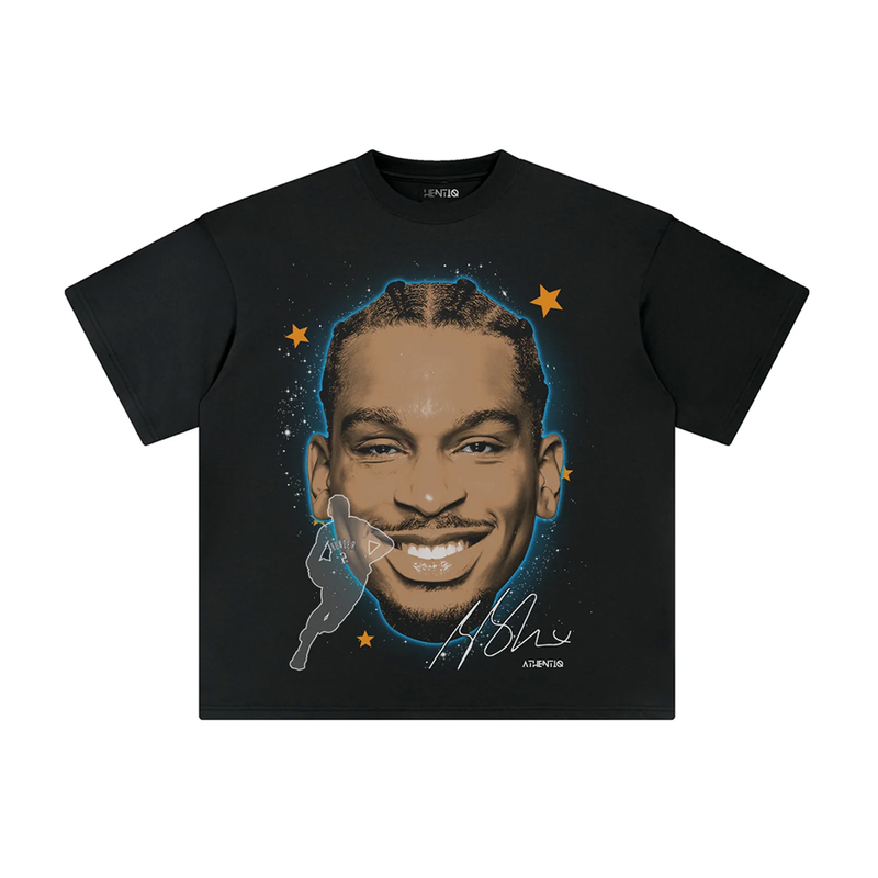 Athentiq Shai Gilgeous-Alexander 'SGA Big Face' T-Shirt 'Black'