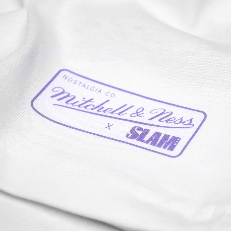 Mitchell & Ness Gardient Slam Shaquille O'Neal Los Angeles Lakers T-Shirt 'White'