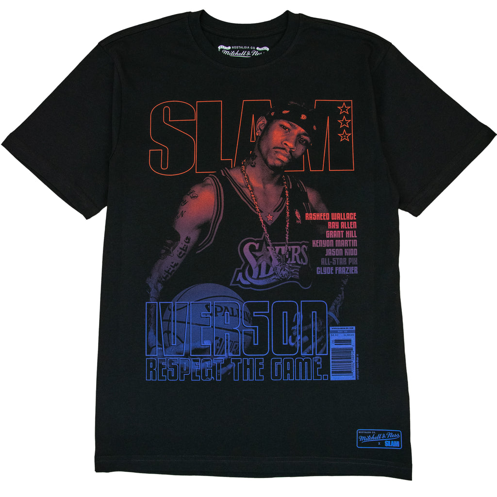Mitchell & Ness Gardient Slam Allen Iverson Philadelphia 76ers T-Shirt 'Black'