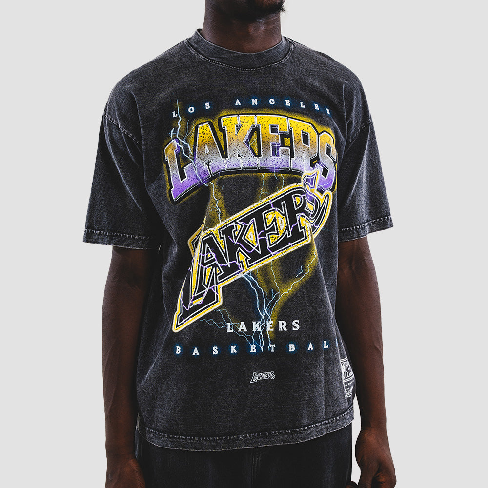 M&N Los Angeles Lakers Oversized Graphic Tee 'Black'