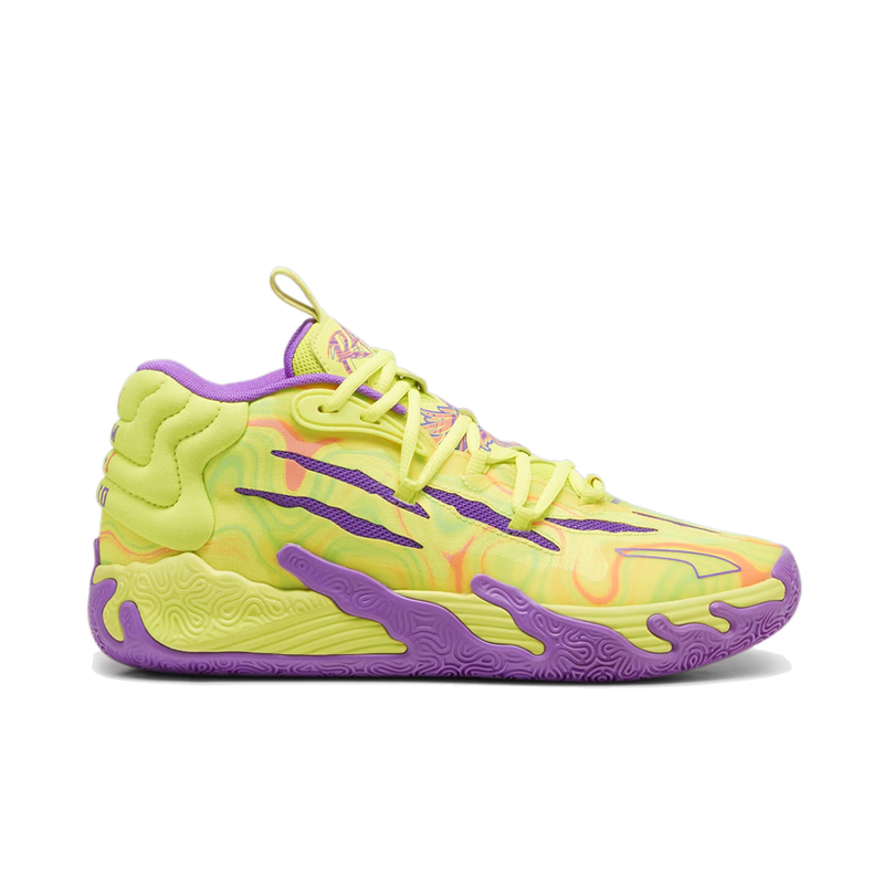 PUMA MB.03 "Spark" 'Safety Yellow-Purple Glimmer' Basketball Shoes