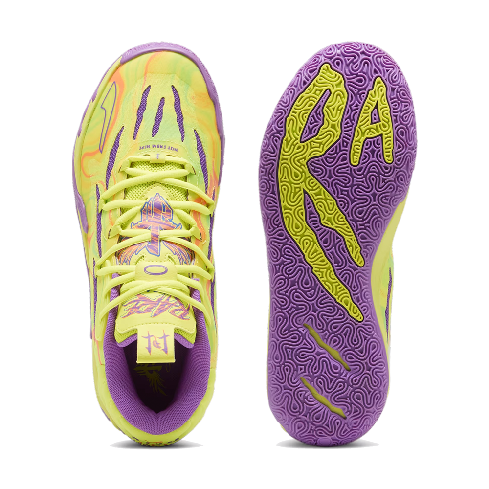 PUMA MB.03 "Spark" 'Safety Yellow-Purple Glimmer' Basketball Shoes