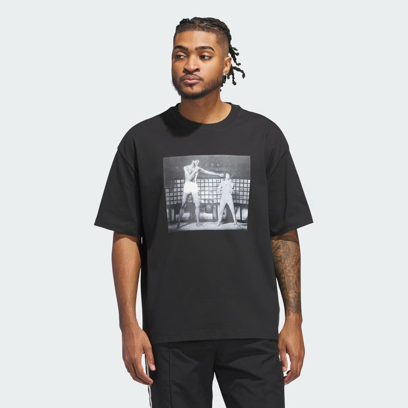 Adidas Kareem Scoring Champ Graphic Tee 'Black'