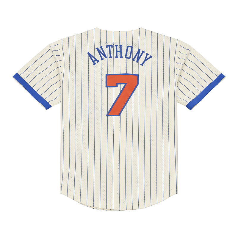 Mitchell & Ness Legends Players Mesh Button Front New York Knicks Carmello Anthony 'Cream'