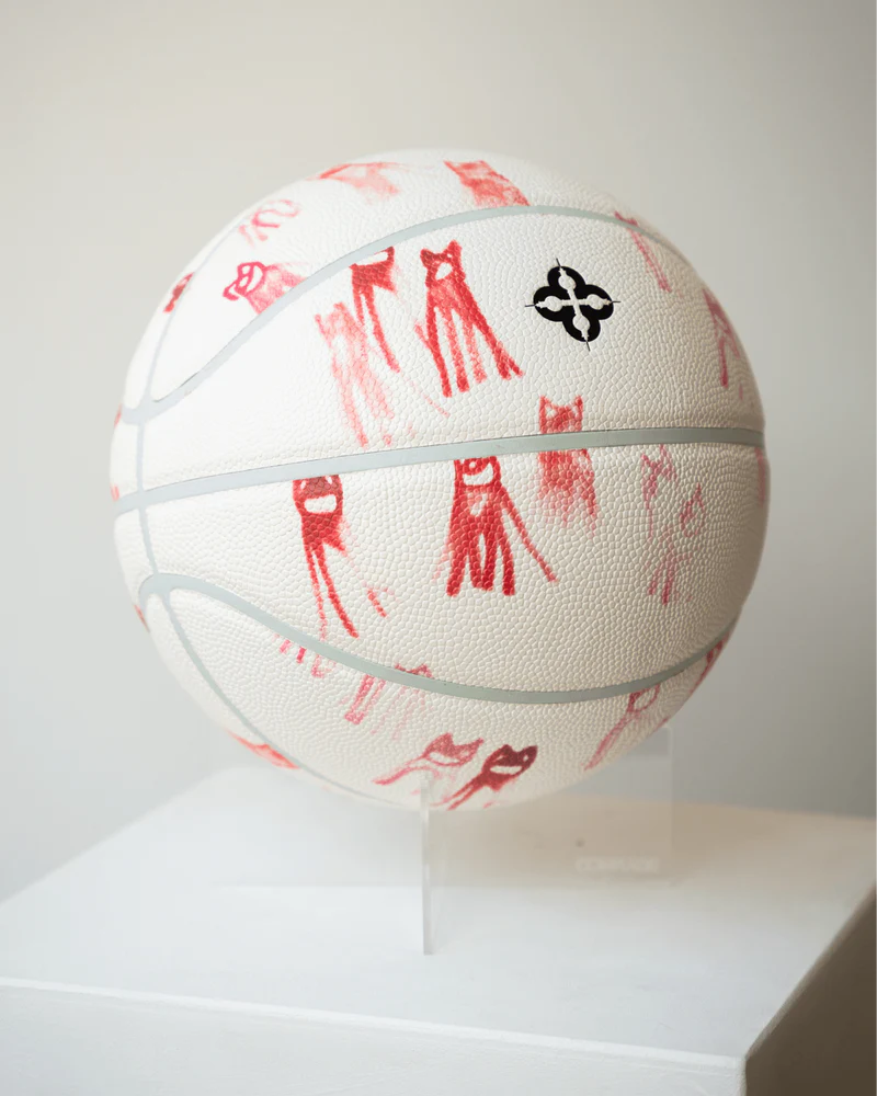 Comrade Wolfpack Berlin Premium Basketball Size 7 'White/Orange' basketball