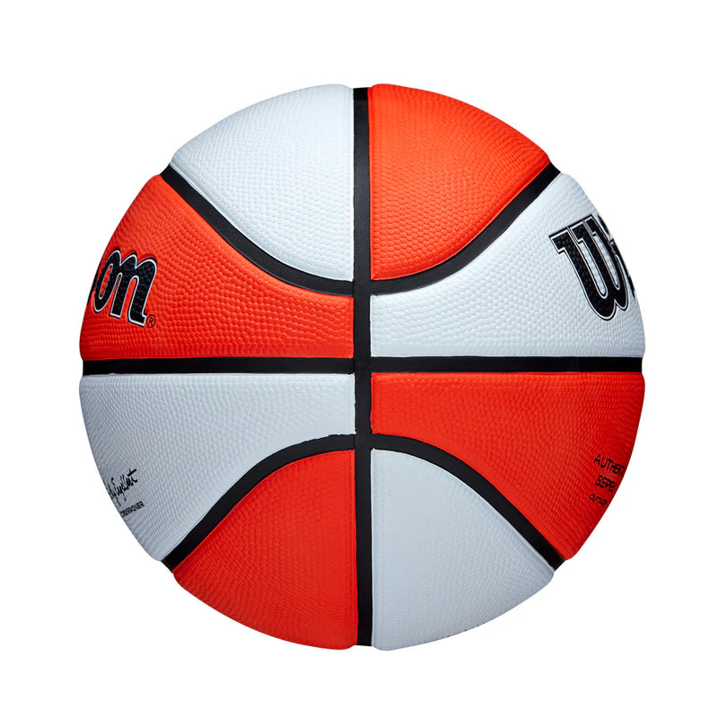 Wilson WNBA Authentic Series Outdoor Basketball Size 6 'Orange/White'