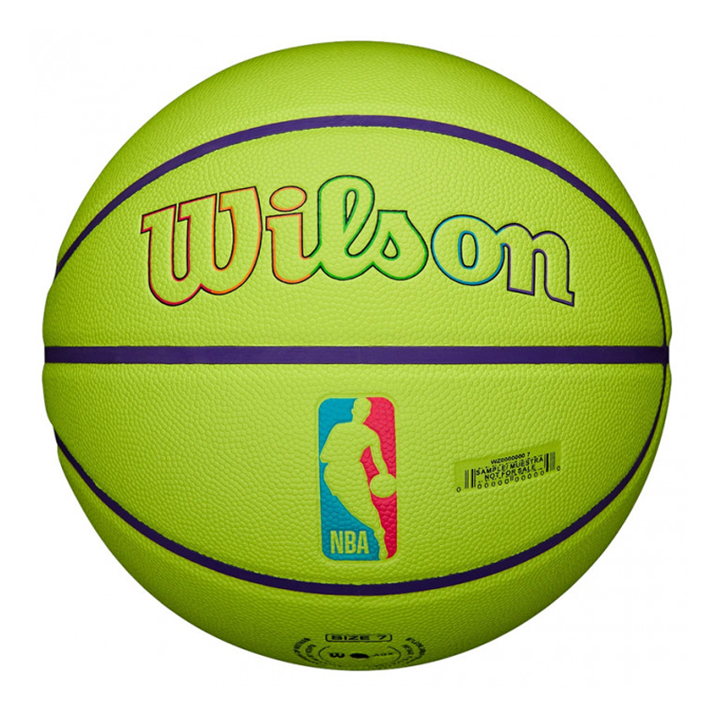 Wilson NBA Team Neon LA Lakers Size 7 Basketball