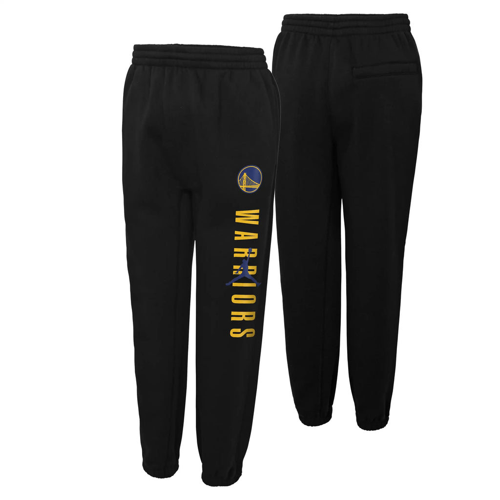 Golden State Warriors Jordan Courtside Statement Kids Pant 'Black'