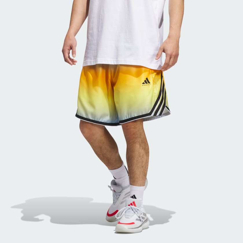 Adidas adidas Crazy Lite AOP Short 'Yellow/Blue'