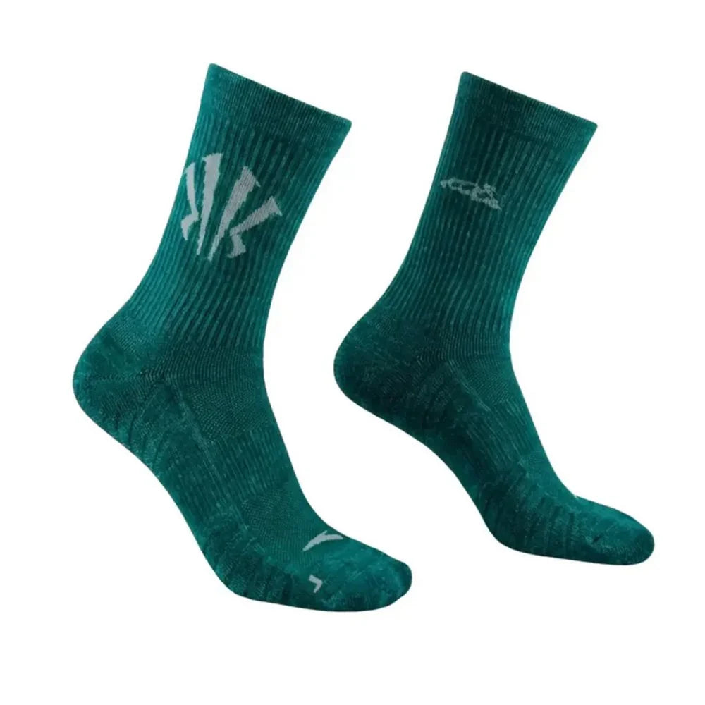 Anta KAI Crew Terry Basketball Socks GREEN